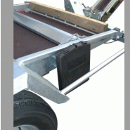 Remorque utilitaire avec résistance essieux de 2 x 1800 kg