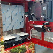 Machine à pizza libre-service rapide et compacte Multiquattro - Capacité 64 pizzas - Distributeur connecté avec système multi-fours_3