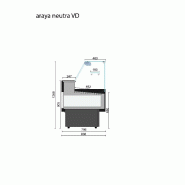 Vitrine réfrigérée ARAYA 2500mm Isotech_3