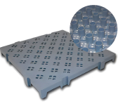 Caillebotis en LLDPE - Norme Europe - Résistance aux chocs - Coloris blanc, gris ou brique_3