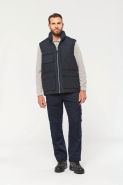 Bodywarmer matelassé homme WK615 - Imperméable 1500 mm, 100% polyester, multiples poches_3