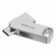 PNY DUO LINK lecteur USB flash 256 Go USB Type-A / USB Type-C 3.2 Gen 1 (3.1 Gen 1) Acier inoxydable_3