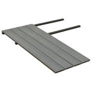 Vidaxl panneaux de terrasse et accessoires wpc marron/gris 10 m² 4 m 3070470_3