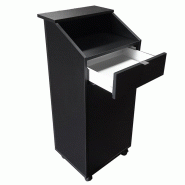 Meuble desserte d'accueil restaurant - NOIR_3