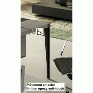Bureau d'angle avec retour crédence design X9- Officity - 232, Droite, Orme gris_3