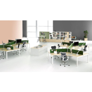 Bureau open space moderne et évolutif avec dispositifs de rangement personnalisés - Herman miller - Layout studio_3