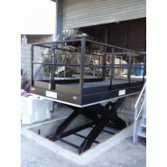 Monte-charge élévateur à ciseaux - Plateau 4500x1800mm - Charge admissible 4000kg - Hauteur de levée 6000mm_3