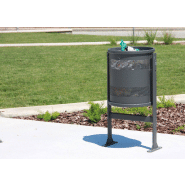 Poubelle publique BCN PA606 - en acier avec traitement Ferrus anticorrosion_3