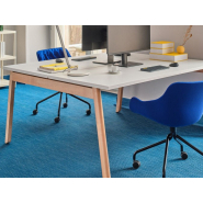 Bureau bench administratif simple et double - OGI B - Design scandinave et ergonomique_3