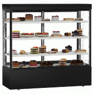 Vitrine réfrigérée pour pâtisserie MADRID - 1800 mm - 3 étagères - Noir_3