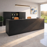Banque d'accueil 2 personnes delta first - MOBEL LINEA - noir, 284_0