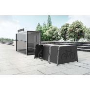 Consigne à vélo individuelle modulable et robuste, conçue pour sécuriser les vélos cargos - City Box Cargo_3