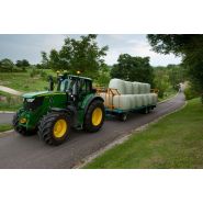 Remorque plateau agricole CH 9006 - Golpais - 9m de longueur, 2m50 de largeur, PTAC 19000 kg, 3 essieux demi-tandem_3