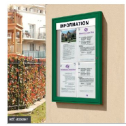 Vitrine d'extérieur élégante et peu encombrante - Épaisseur 30mm - TRADITION - Affichage de 2 à 18 A4_3