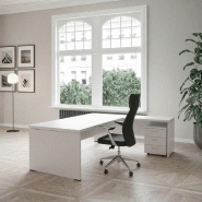Bureau de direction avec retour TAK - Mobel Linea - 220, Blanc_3