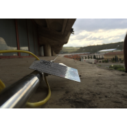 Ligne de vie en façade standard - dispositif d'ancrage horizontal conforme EN795:2012 classe C_3