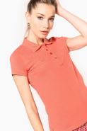 Polo piqué manches courtes femme - Kariban K255 - Coupe cintrée, maille piquée, 180 g/m²_3