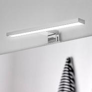 Spot LED pour miroir de salle de bain - Virgo - Chromé - 230V AC - Design extra-plat - Protection IP44_3