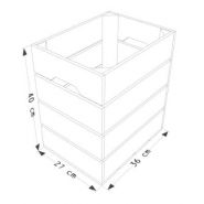 L4 - Caisses en bois Simply a Box - Dimensions L36 x H40 x P27 cm - Bois brut ou 6 coloris au choix_3