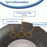 18x8.50-8 4ply, wheel  tyre, Golf cart / Buggy wheel, tire on rim - Wanda P509,_3