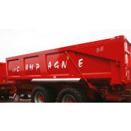 Bennes agricoles durables et maniables pour terrains agricoles