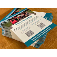 Service d'impression sur flyers et affichettes en papier souple - sur couché brillant 115g