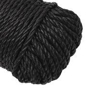 Vidaxl corde de travail noir 3 mm 50 m polypropylène 152997_3