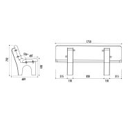 Banc public BOREE Ares Rhea Atlas Eole - Design moderne et robuste_3