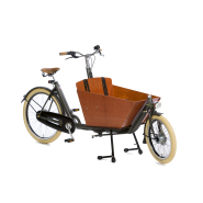 Biporteur court Bakfiets Confort - Fourche et cadre en acier, 2 enfants ou 80 kg de marchandises_3