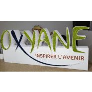 Lettres et/ou logo en polystyrène 3D et herbe synthétique pour l'intérieur et l'extérieur - noir_3