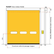 Porte rapide à enroulement - digitale, auto-réparable, parfaitement isolante et fiable - RolliZIP_3