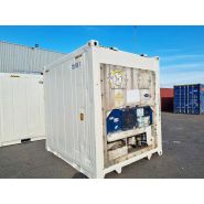 Container frigorifique 10 pieds - Reefer blanc Eurobox - Température contrôlée -25 °C à +25 °C_3