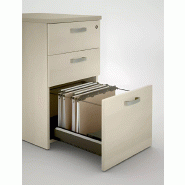 Bureau d'angle compact piètement métal avec caisson hauteur bureau So Borox_3