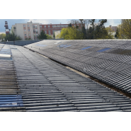 Ligne de vie sur fibrociment et charpente métallique - dispositif d'ancrage horizontal conforme EN795:2012 classe C_3