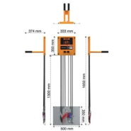 Station de réparation mural pour cycles en acier galvanisé - Outils inclus - Usage intérieur et extérieur - HOKO_3