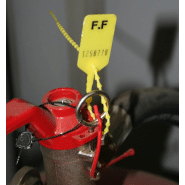 Scellé PP à tige crantée ronde - Longueur 215 mm - Tige Ø2.6 mm - Jaune_3