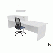 Banque d'accueil design avec accès PMR Z2 - Officity - 246, Gauche, Blanc_3