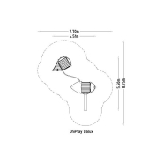 Structure multi-jeux pour enfants 5 à 12 ans - Uniplay Dalux 8049140 - Poteaux bois/panneaux bois - Hags_3