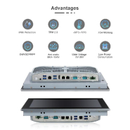 Panel PC industriel fanless 12,1 pouces - Supervision, HMI, automatisation - EVI-C012WAC_3