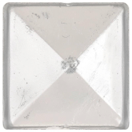 Vidaxl bouchons de poteau de clôture 6 pcs métal galvanisé 71x71 mm 145489_3