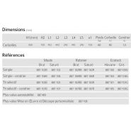 Serena - corbeille cendrier - square - acier galvanisé_3