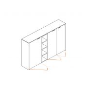 Armoire mi-haute portes battantes en verre marbré cilla c4 l184 x h130 cm_3