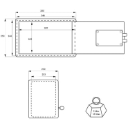 Coffre-fort de sécurité Sedan - 2 pênes - Serrure à double panneton - 37x27.5x27.5 cm - Gris - Thirard_3