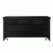 Comptoir caisse TORONTO - L1800 mm - Plan de travail en granit Noir - P900_3