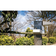 Fontaine à boire dual UM540I - colonne triangulaire en acier inoxydable - finition rouge cuivré_3