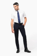 Chemise pilote manches courtes homme - Réf: K503 - Kariban - Tissu popeline 65% polyester/35% coton - Easy Care_3