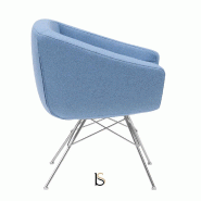 Fauteuil AIKO - Softline - Feld Bleu 858_3