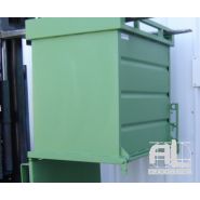 Benne à fond ouvrant - AL Industrie - 1000L - Fabrication française - Peinture RAL standard_3
