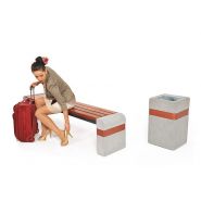 Poubelle publique - Genewa Komserwis - Réf. 003334 - Capacité 40L - Hauteur 60cm_3