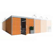 Abri vélo fermé et sécurisé personnalisable - REFUGE - avec options solaires et arceaux modulaires_3